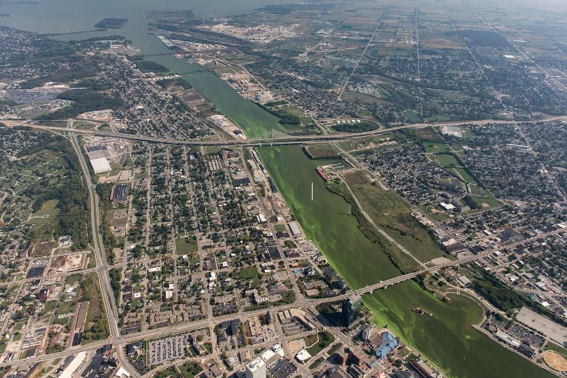 Concerns regarding a large cyanobacteria bloom (HAB) in the Maumee River adjacent to Toledo, Ohio led NCCOS to provide HAB Event Response funds for toxin monitoring.