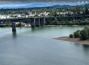 Ross Island Lagoon on the Willamette River in Oregon